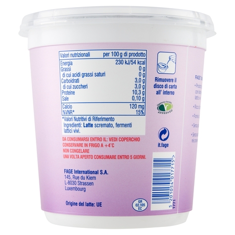 Total Yogurt 0% Grassi, 950 g